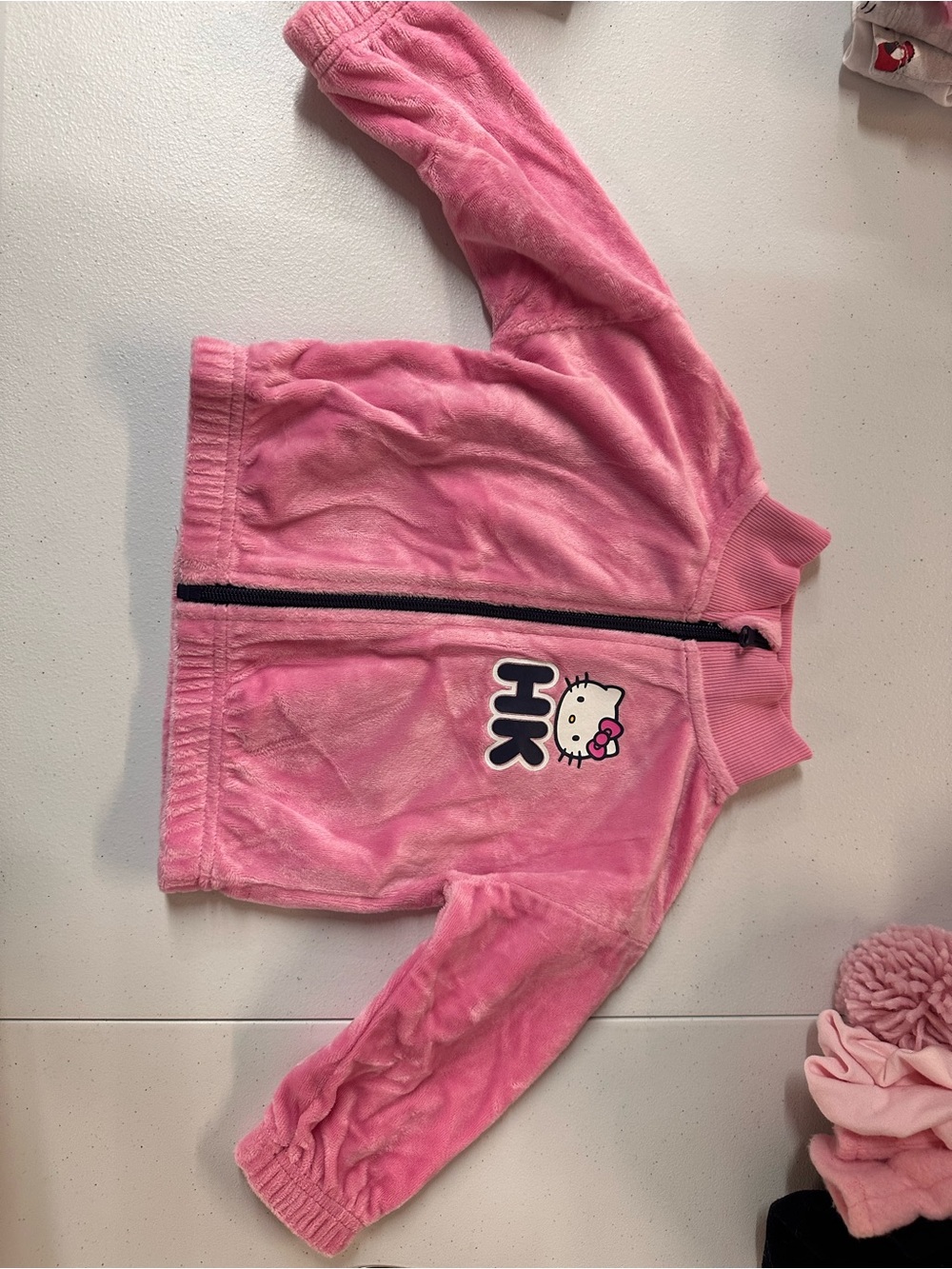 Hello Kitty Pink Velour Sweatsuit